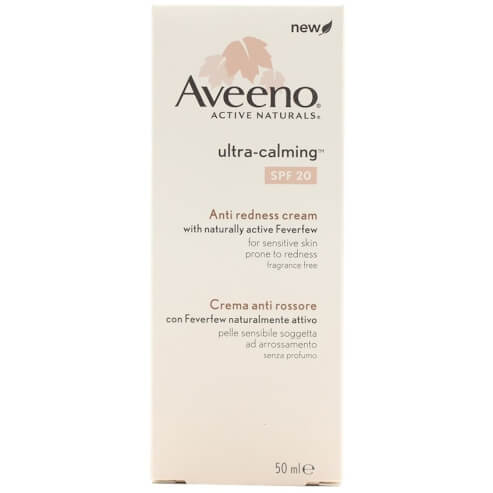 Aveeno Ultra-Calming SPF20 Anti Redness Cream Успокояващ крем за лице, за чувствителна кожа, склонна към зачервяване 50ml