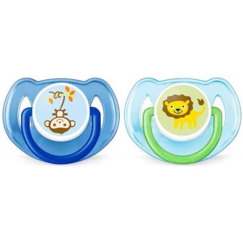 Avent Класически залъгалки 6-18 месеца Момче ортодонтия и без BPA 2бр SCF197/22