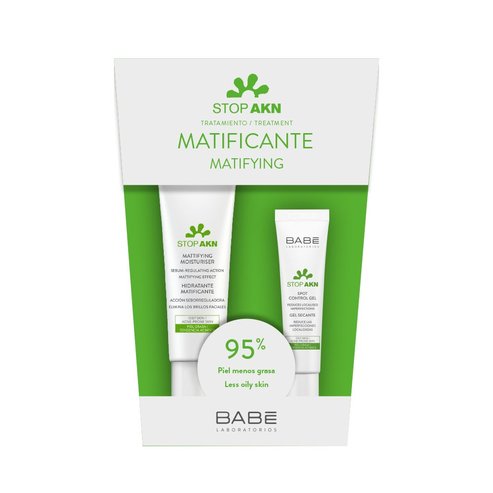 Babe Promo Stop Akn Mattifying Moisturiser 50ml & подарък Stop Akn  Spot Control Gel 8ml