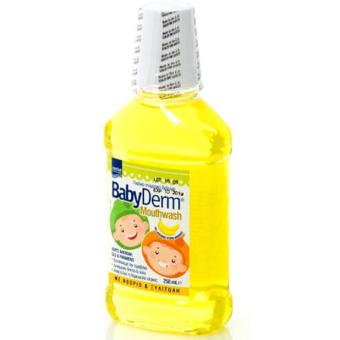 InterMed Babyderm Разтвор за бебешки уста с аромат на банан 250ml