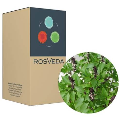 RosVeda Pure Essential Oil Basil 100% Билков състав, етерично масло от босилек, 10 мл