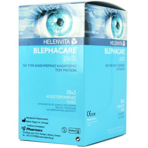 Helenvita Blephacare Pads Стерилна марля за ежедневно почистване на очите 30x2