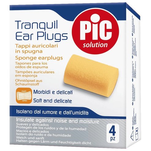 Pic Solution Tranquil Ear Plugs Soft & Delicate Портокал 4 бр