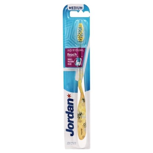 Jordan Individual Reach Medium Toothbrush 1 Код на артикул 310040 - Жълт