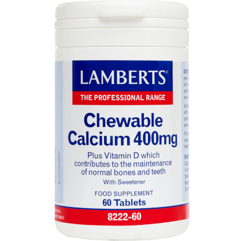 Lamberts Chewable Calcium 400mg 60 tabs