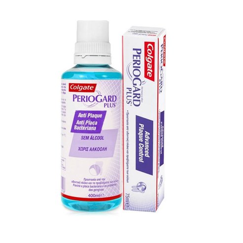 Colgate PROMO PACK Plus Anti-Plaque Вода за уста 400ml & Plus Паста за зъби 75ml Оферта -50%