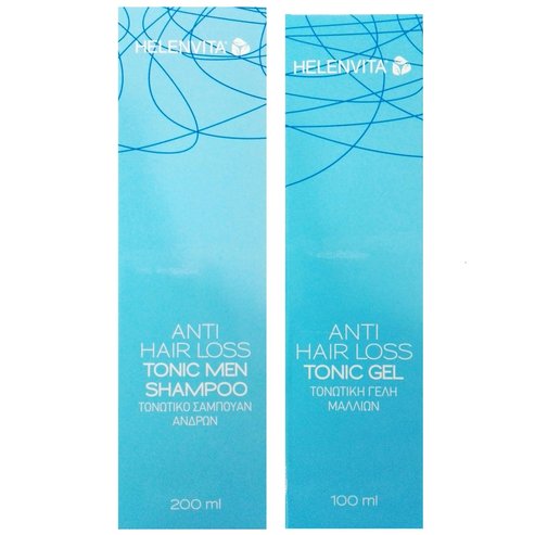 Helenvita Anti-Hair Loss Tonic Men Shampoo Мъжки тонизиращ шампоан 200 мл и подарък Тоник Гел Тоник за коса 100ml