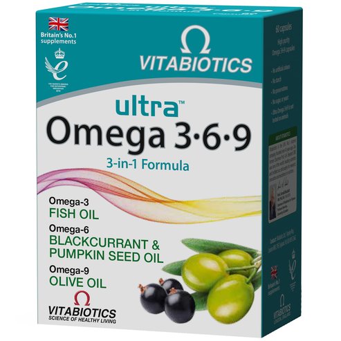 Vitabiotics Ultra Omega 3-6-9 3in1 Formula High Purity 60caps