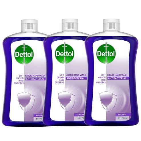 Dettol PROMO PACK Liquid Soap Laventer Reffil 3x750ml