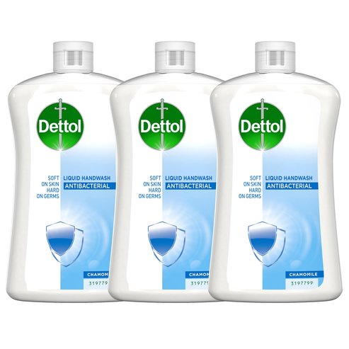 Dettol PROMO PACK Liquid Soap Chamomile Refill 3x750ml