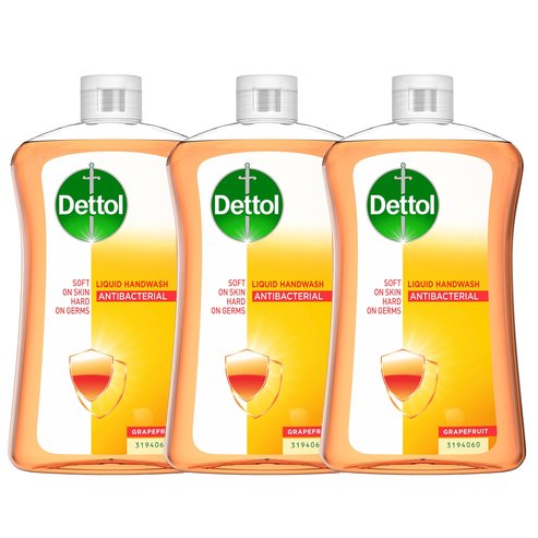 Dettol PROMO PACK Liquid Soap Grapefruit Refill 3x750ml
