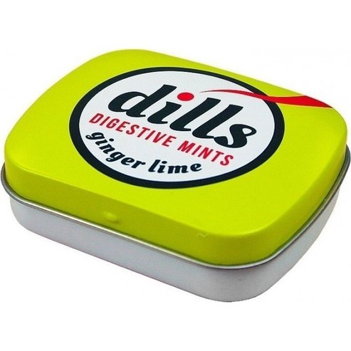 Dills Digestive Mints Ginger & Lime  Пастили за храносмилане и лоша миризма 15гр