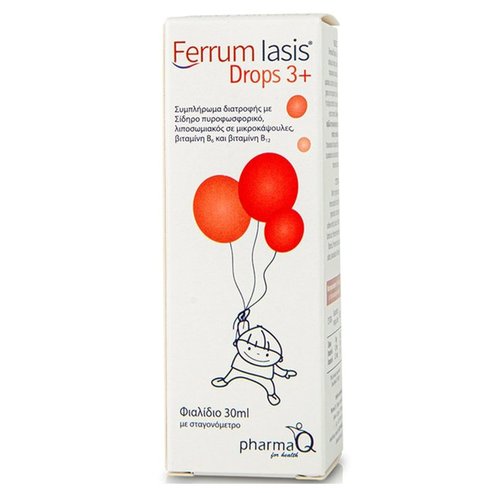 Ferrum Iasis Drops 3+ Хранителна добавка за дефицит на желязо при деца 30ml