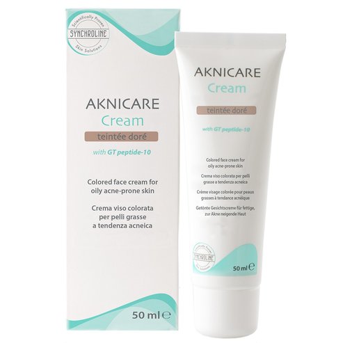 Synchroline Aknicare Teintée Face Cream for Oily Acne-Prone Skin 50ml - Dore