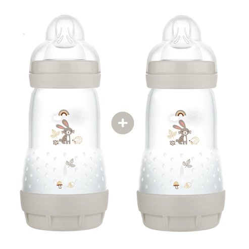 Mam Promo Easy Start Anti-Colic 2+ месеца Код 355S 2x260ml - Сив