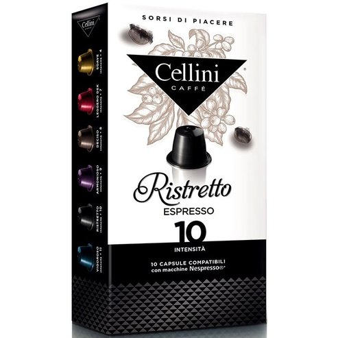 Cellini Caffe Ristretto Espresso Съвместим с машина Nespresso 10caps