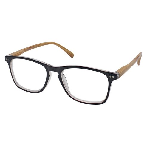 Eyelead Унисекс очила за четене с черна кост с дървена ръка E211