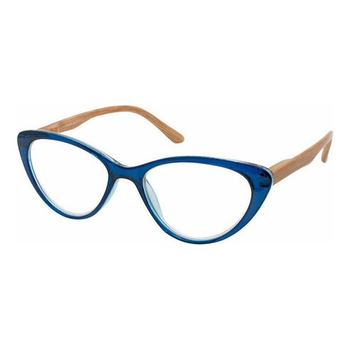 Eyelead Унисекс очила за четене Цвят синя кост пеперуда, с дървена ръка E205