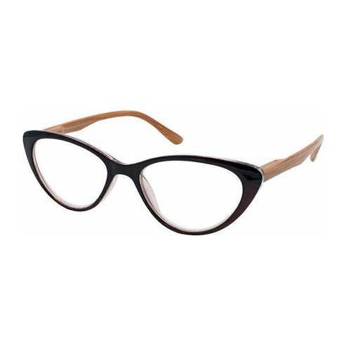 Eyelead Унисекс очила за четене Цвят бордоска пеперуда кост, с дървена ръка E206