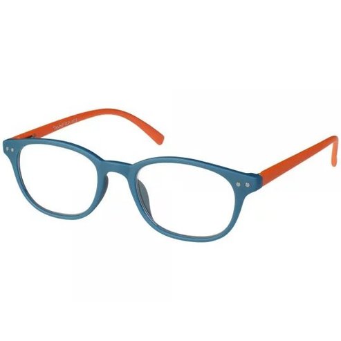 Eyelead Унисекс очила за четене Синя оранжева кост E154