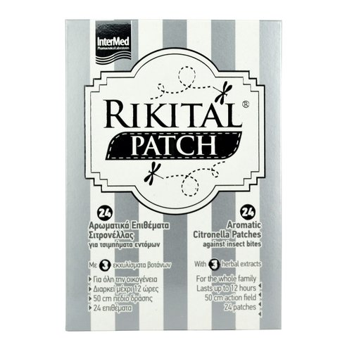 Intermed Rikital Patches Репелентни лепенки с аромат на цитронела 24 броя