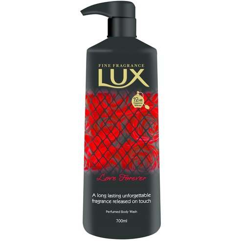 Lux Love Forever Body Wash Обогатяващ душ гел с очарователен аромат на червени рози и черни плодове 700ml