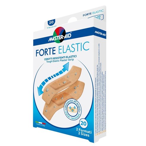 Master Aid Forte Elastic Super Еластични лепенки за рани в два размера 78Χ20mm & 78X26mm 20 броя