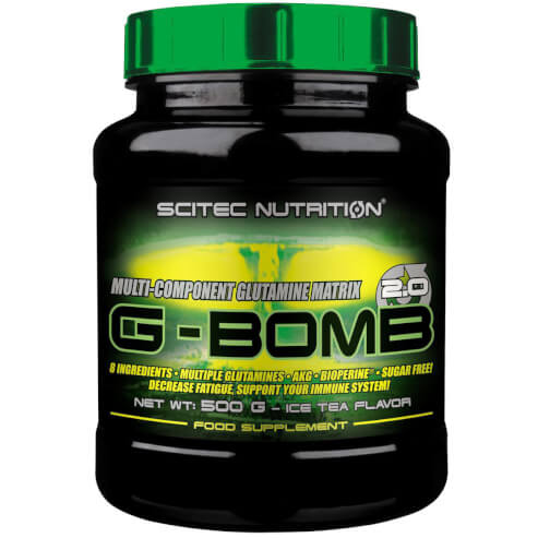 Scitec Nutrition Multi-Component Glutamine Matrix G-Bomb 2.0 Глутамин на прах с вкус на леден чай 500гр