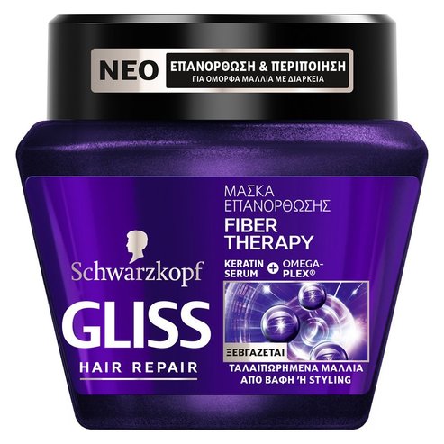 Schwarzkopf Gliss Fiber Therapy Mask Възстановяваща маска за изтощена коса 300ml
