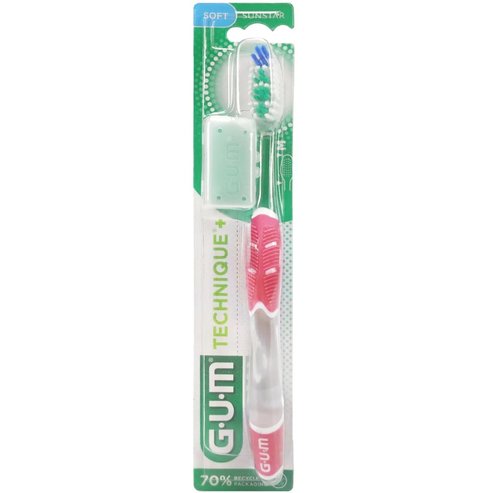 Gum Technique+ Soft Toothbrush with Medium Head Фуксия 1 брой, код 490