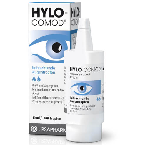 Ursapharm Hylo-Comod Eye Drops Смазване на капки за очи с хиалурон 10ml