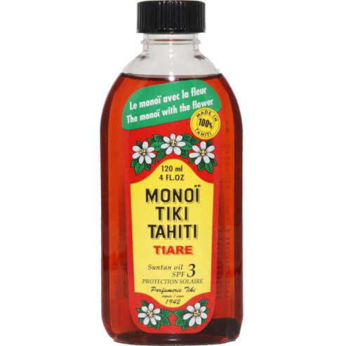 Monoi Tiki Tahiti Tiare Suntan Oil Spf3 Gardenia Aroma Tanning Oil 120ml