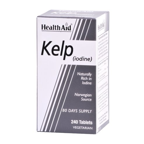 Health Aid Kelp (iodine) Йод 150μg от норвежки водорасли естествен  прием на йод 240tabs