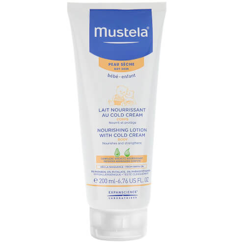 Mustela Nourishing Lotion With Cold Cream Емулсия за тяло за бебета и деца за суха кожа 200ml