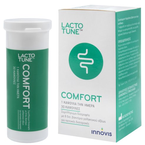 Lactotune Comfort Хранителна добавка, която облекчава симптомите на синдрома на раздразнените черва 30Caps