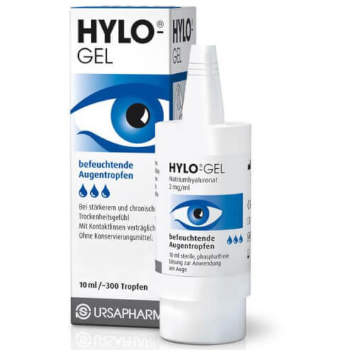 Ursapharm Hylo-Gel Смазващи капки за очи за дълготрайно смазване на повърхността на очите 10ml