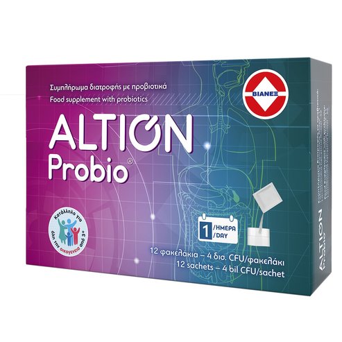 Altion Probio Пробиотична хранителна добавка за стомашно-чревни разстройства 12 сашета