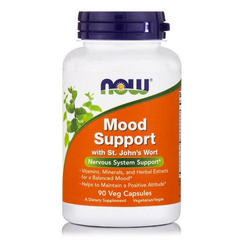 Now Foods Mood Support Хранителна добавка, билкова мултиформална за поддържане на здрава нервна система 90veg.caps