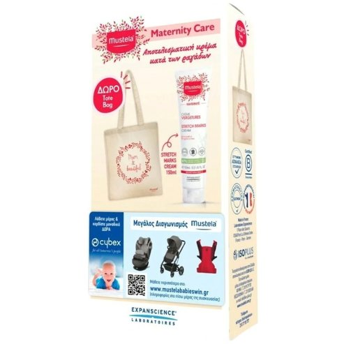 Mustela Promo Maternity Care Stretch Marks Cream 150ml & ПОДАРЪК Tote Bag