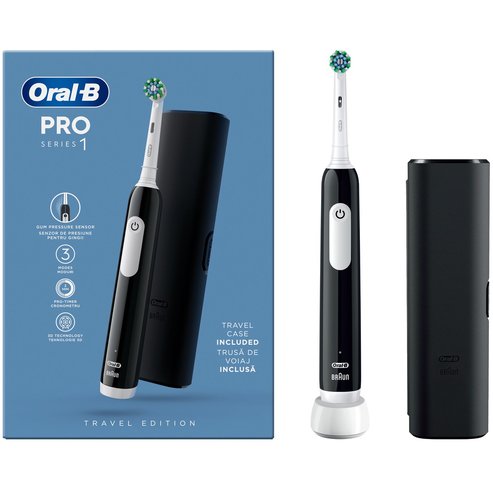 Oral-B Pro Series 1 Electric Toothbrush with Travel Case 1 брой - Черна