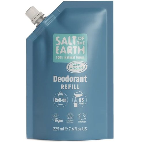 Salt Of The Earth Deodorant Roll-on Refill 225ml - Ocean & Coconut - Refill