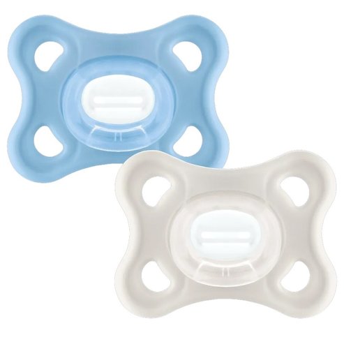 Mam Comfort Silicone Soother 0-3m 2 Τεμάχια, Κωδ 126SB - Μπλε / Κρεμ