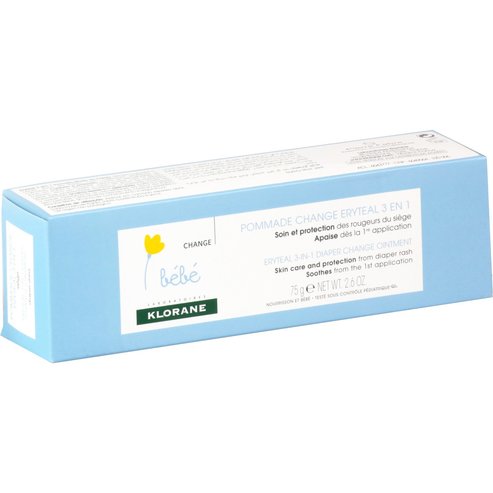 Klorane Bebe Pommade Change Eryteal 3 in 1 Помада 3 в 1 при смяна на пелени с успокояващ екстракт от невен 75gr