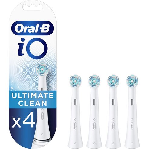 Oral-B iO Ultimate Clean Brush Heads White Резервни глави за четка за професионално почистване между зъбите 4 броя