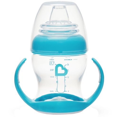 Munchkin Gentle Transition Cup 4m+, Чаша за тренировки без капки за преход към шише 118ml - Clear Blue