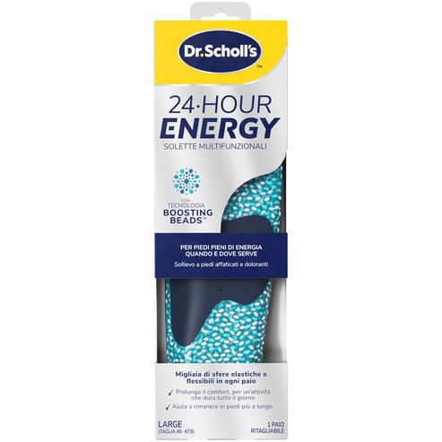Scholl 24-Hour Energy Multipurpose Insoles 1 чифт- Large Νο 40 - 47,5