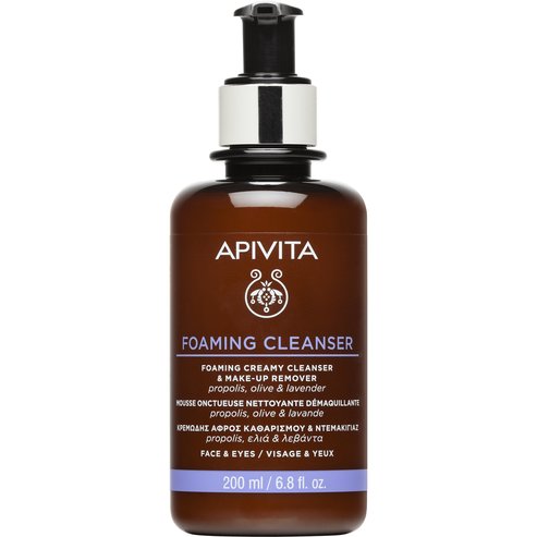 Apivita Cleansing Creamy Foam for Face & Eyes 200ml