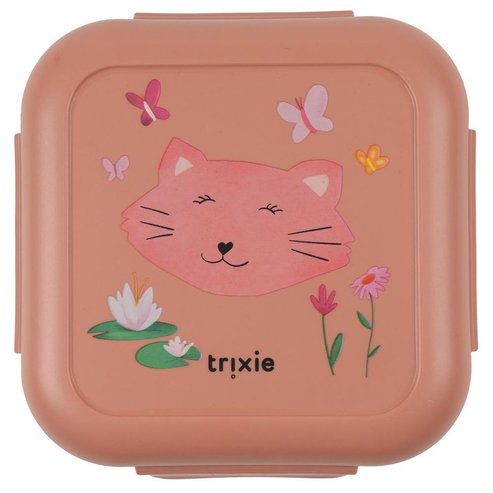 Trixie Snack Box With Clips 3+ Years Детска кутия за храна с клипсове за плътно затваряне без протичане 1 брой - Pathfinder Mrs.Cat
