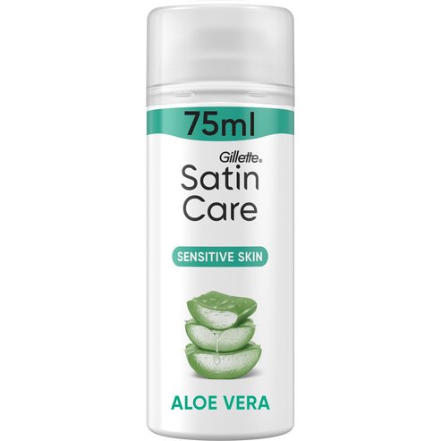 Gillette Satin Care Sensitive Shave Gel with Aloe Travel Size 75ml