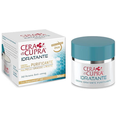 Cera di Cupra Idratante Crema Purificante 24-часов хидратиращ крем с антиоксидантно действие за комбинирана-мазна кожа 50ml